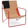 Fauteuil adulte Desert – block – coquelicot - Ferm Living