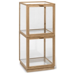 Miru glass display case - Natural oak - Ferm Living