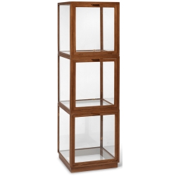 Miru glass display case - Dark stained oak - Ferm Living