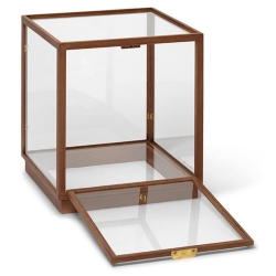 Miru glass display case - Dark stained oak - Ferm Living