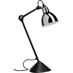 black / round chrome - Gras 205 - table lamp - DCW éditions