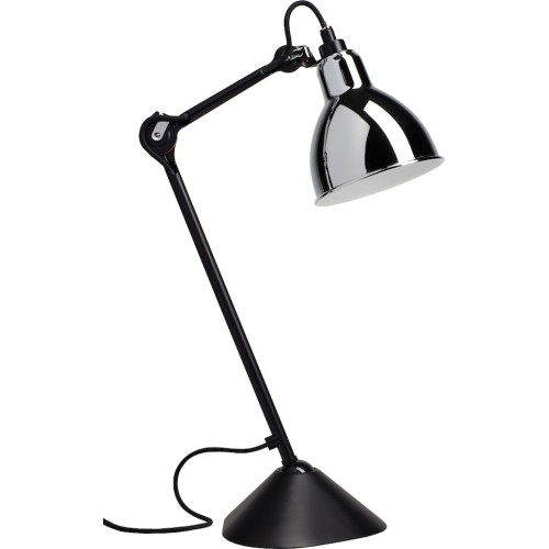 noir / rond chrome - Gras 205 - lampe de table - DCW éditions