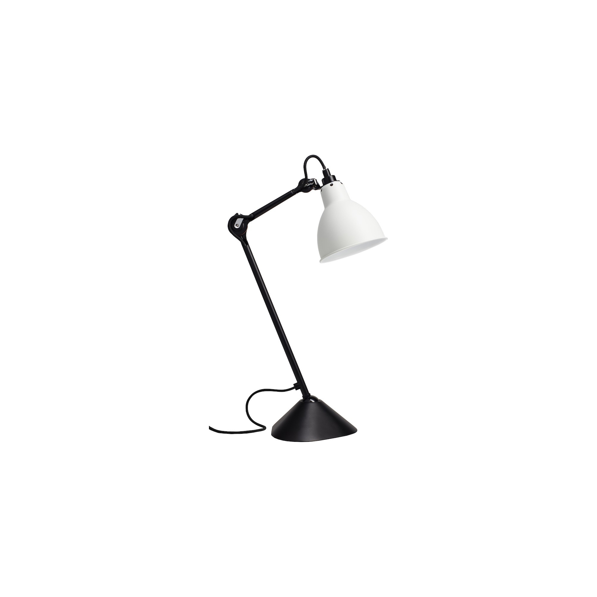 black / round white - Gras 205 - table lamp - DCW éditions