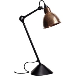 black / round raw copper - Gras 205 - table lamp - DCW éditions