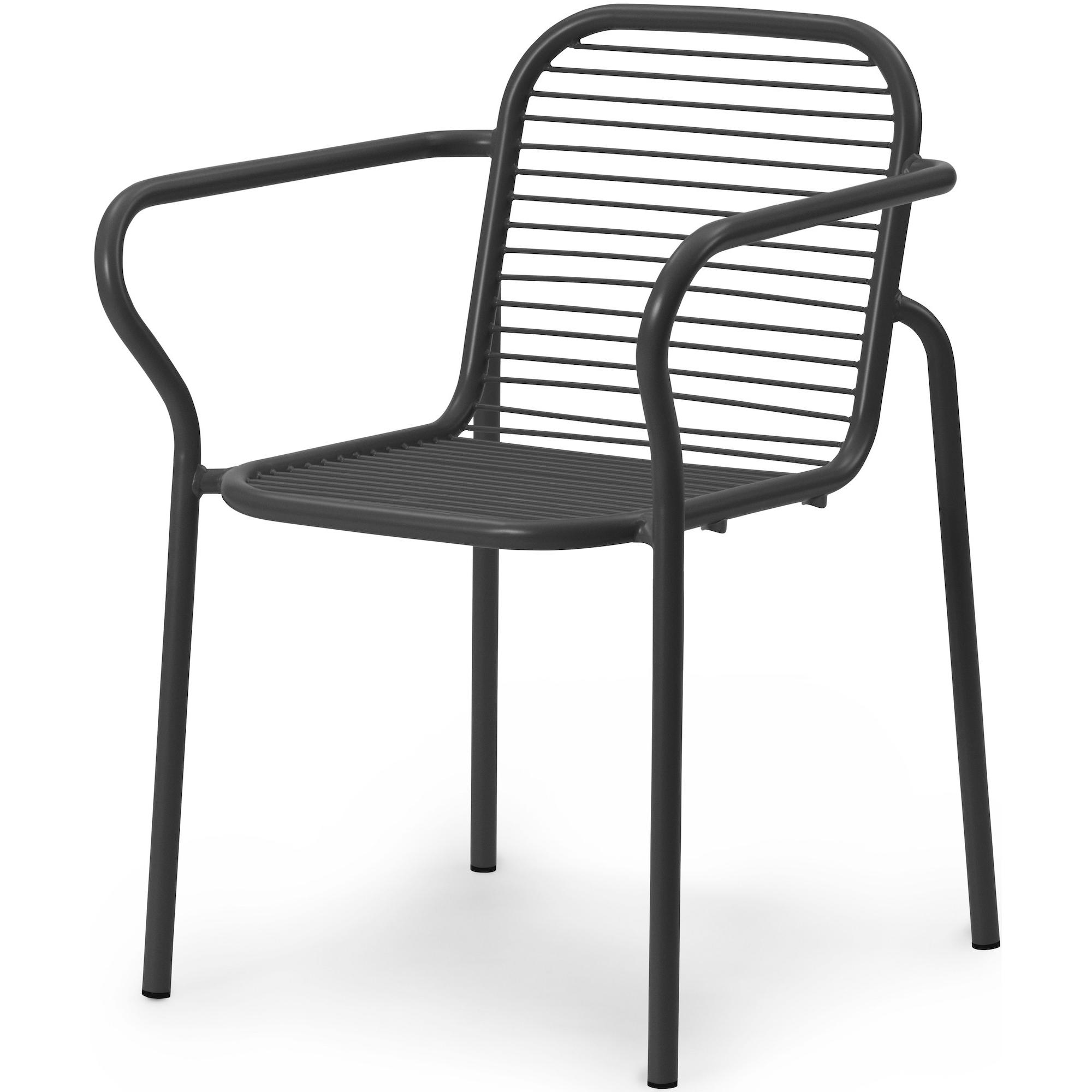 Chaise Vig avec accoudoirs Métal – Noir - Normann Copenhagen