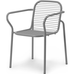 Chaise Vig avec accoudoirs Métal – Gris - Normann Copenhagen