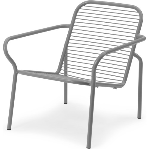 Fauteuil lounge Vig Métal – Gris - Normann Copenhagen