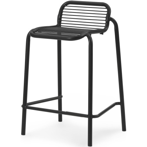 Tabouret de bar bas Vig – Noir - Normann Copenhagen