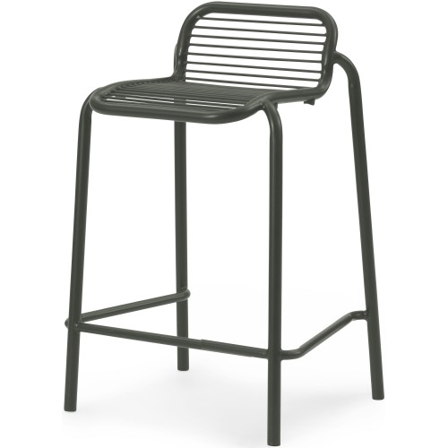 Tabouret de bar bas Vig – Vert foncé - Normann Copenhagen