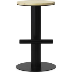 Tabouret de bar Pole – Bas – Noir - Normann Copenhagen