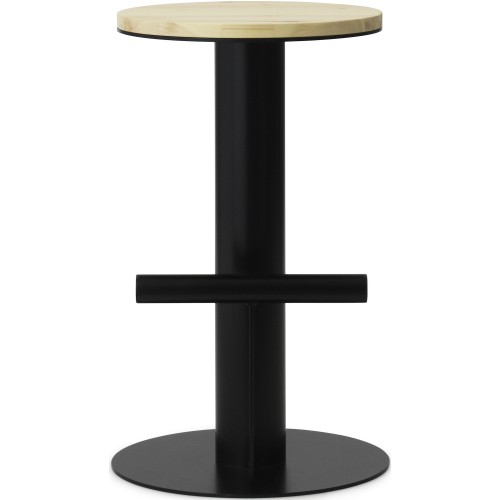 Pole bar stool - Low - Black - Normann Copenhagen