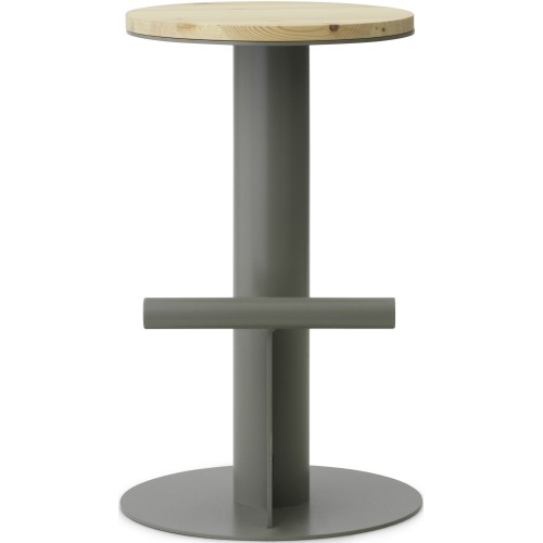 Tabouret de bar Pole – Bas – Gris - Normann Copenhagen