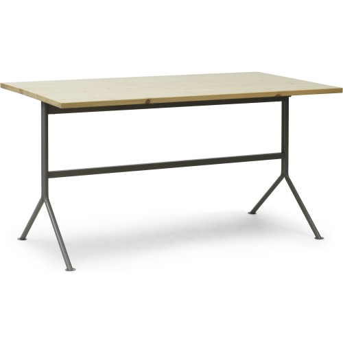 Bureau Kip – Piètement Gris + Pin vernis - Normann Copenhagen