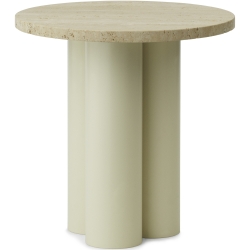 Dit Table – Sand Frame + Travertine Light Tabletop - Normann Copenhagen