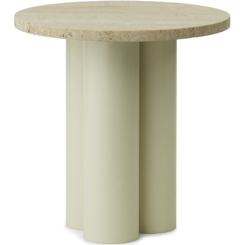 Table Dit – Structure Sable + Plateau Travertine Light - Normann Copenhagen