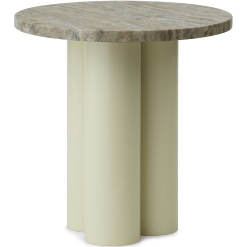 Dit Table – Sand Frame + Travertine Silver Tabletop - Normann Copenhagen