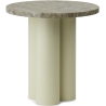 Dit Table – Sand Frame + Travertine Silver Tabletop - Normann Copenhagen