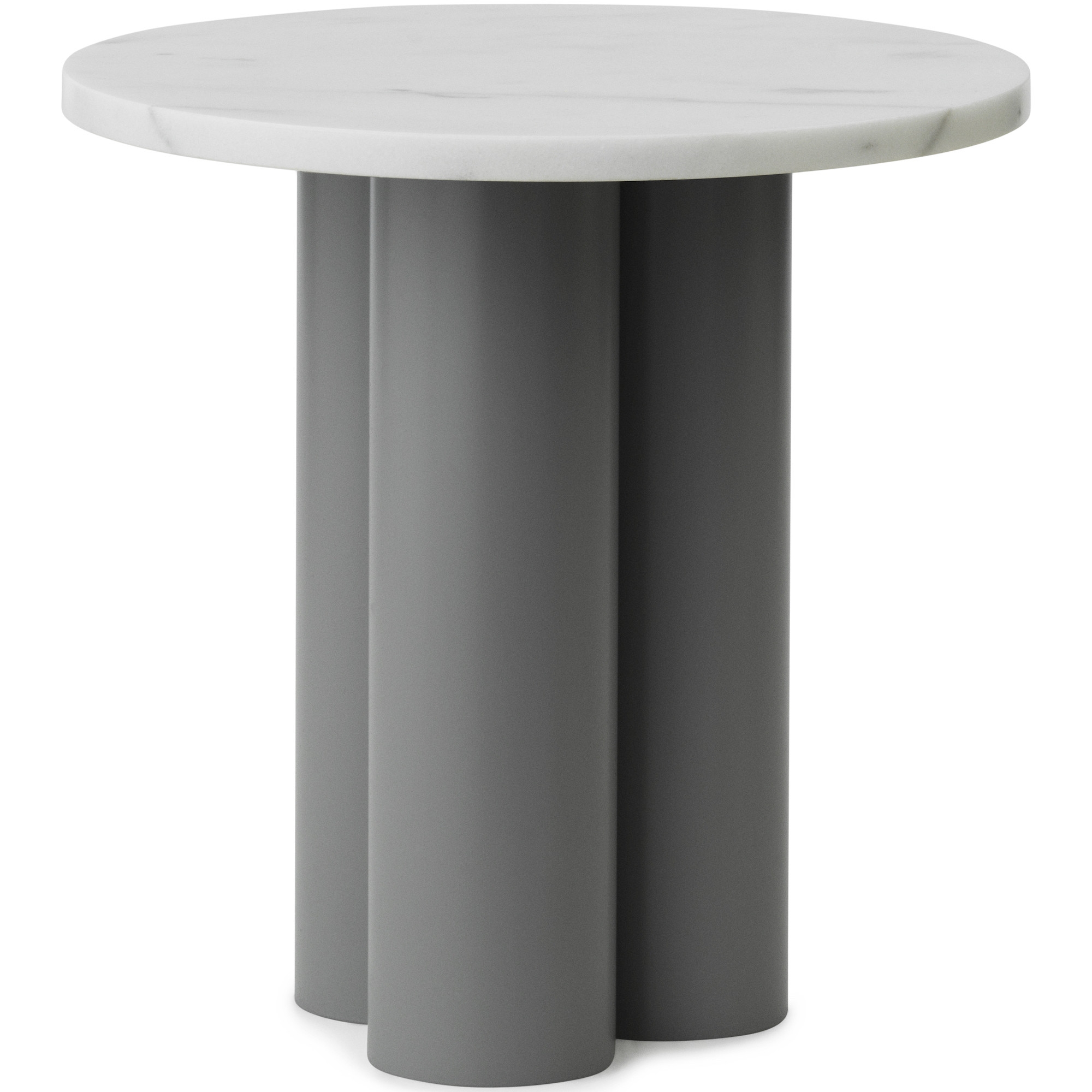 Dit Table – Grey Frame + White Carrara Tabletop - Normann Copenhagen