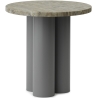 Dit Table – Grey Frame + Travertine Silver Tabletop - Normann Copenhagen