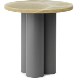 Dit Table – Grey Frame + Honey Onyx Tabletop - Normann Copenhagen