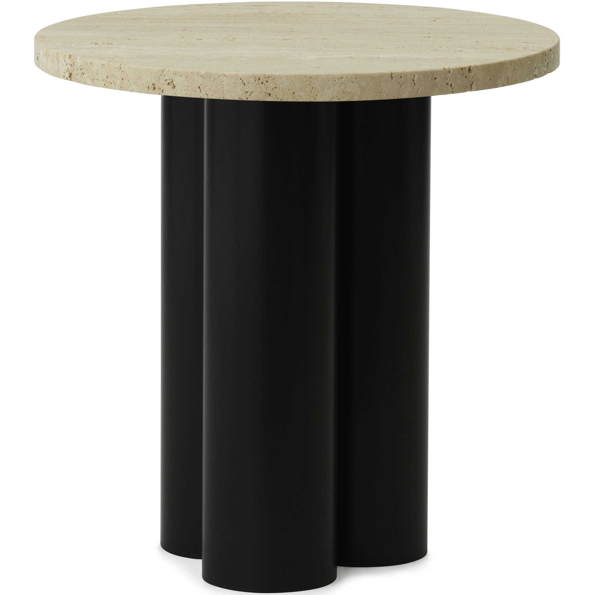 Table Dit – Structure Marron + Plateau Travertine Light - Normann Copenhagen