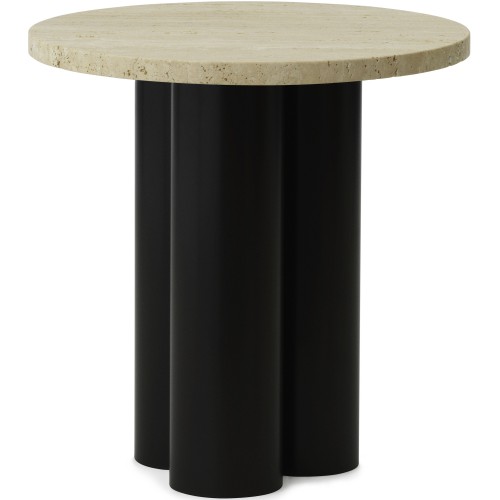 Table Dit – Structure Marron + Plateau Travertine Light - Normann Copenhagen