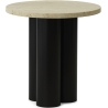 Dit Table – Brown Frame + Travertine Light Tabletop - Normann Copenhagen