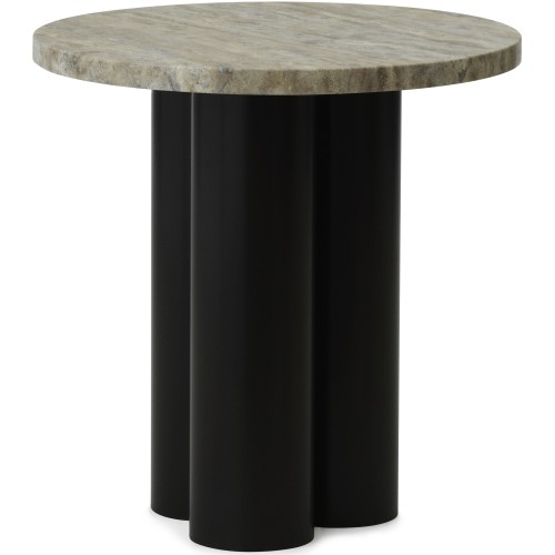 Dit Table – Brown Frame + Travertine Silver Tabletop - Normann Copenhagen