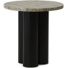 Dit Table – Brown Frame + Travertine Silver Tabletop - Normann Copenhagen