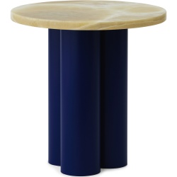 Dit Table – Bright Blue Frame + Honey Onyx Tabletop - Normann Copenhagen