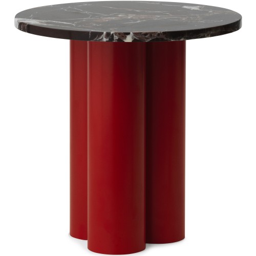 Dit Table – Bright Red Frame + Rosso Levanto Tabletop - Normann Copenhagen