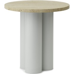 Dit Table – Light Green Frame + Travertine Light Tabletop - Normann Copenhagen