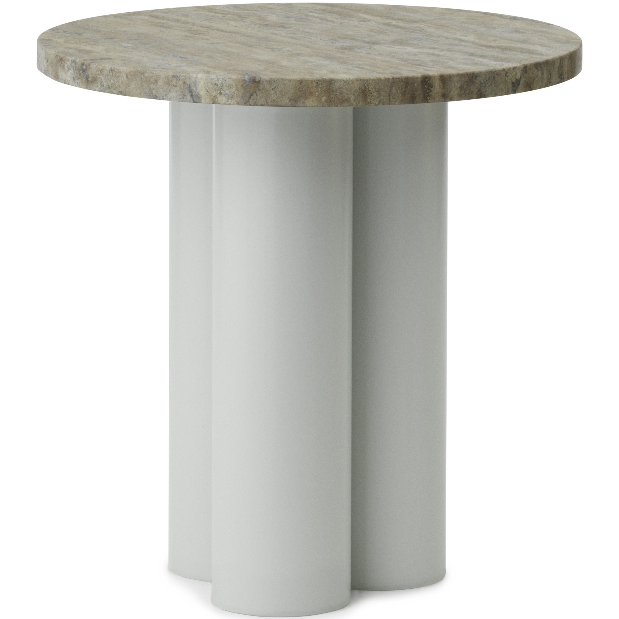 Dit Table – Light Green Frame + Travertine Silver Tabletop - Normann Copenhagen