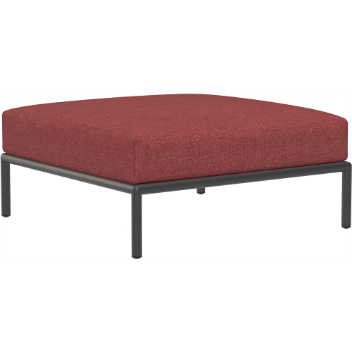 SOLD OUT – Level 2 couch – Ottoman – Scarlet Heritage + Dark grey base - Houe