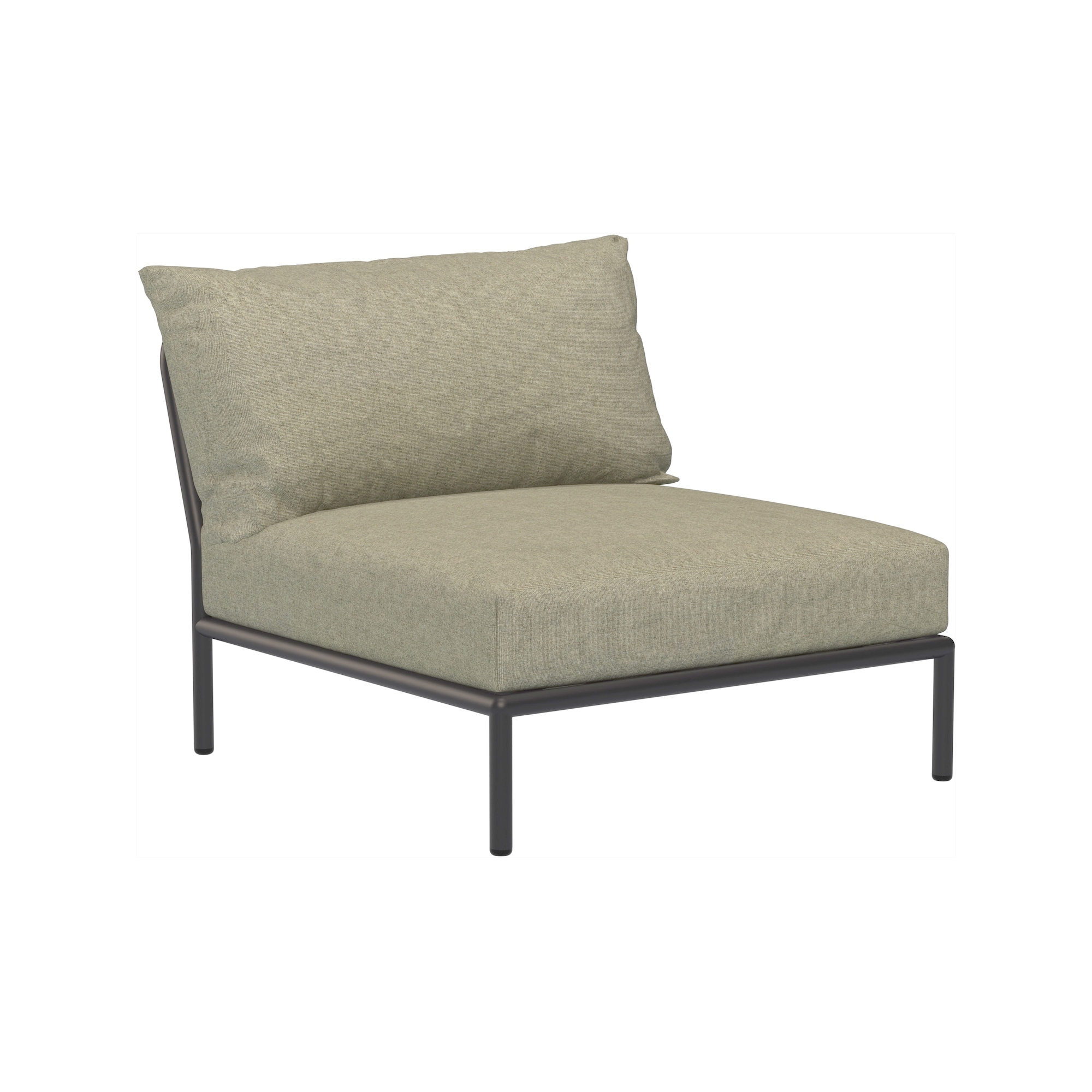 SOLD OUT – Level 2 couch – Lounge chair / central module – Moss Heritage + Dark grey base - Houe