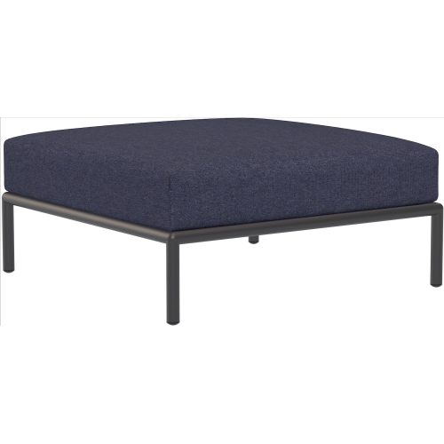 EPUISE – Canapé Level 2 – Ottoman – Indigo Heritage + Base Gris foncé - Houe