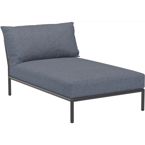 EPUISE – Canapé Level 2 – Chaise longue – Sky Heritage + Base Gris foncé - Houe