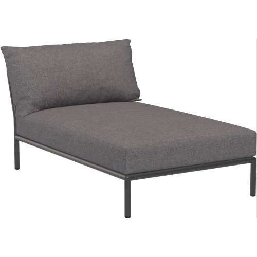 SOLD OUT – Level 2 couch – Chaise longue – Slate Heritage + Dark grey base - Houe