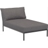 EPUISE – Canapé Level 2 – Chaise longue – Slate Heritage + Base Gris foncé - Houe