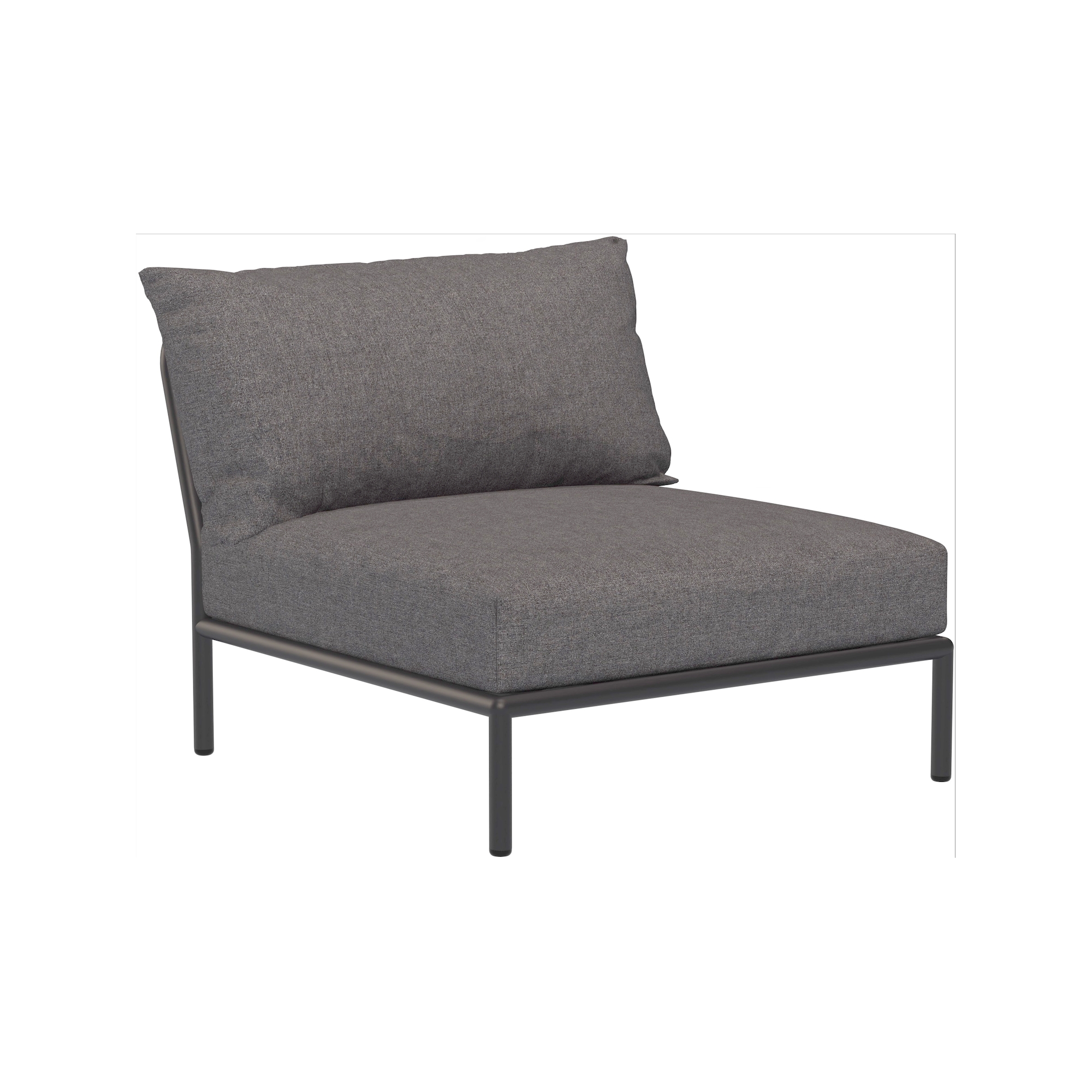 SOLD OUT – Level 2 couch – Lounge chair / central module – Slate Heritage + Dark grey base - Houe