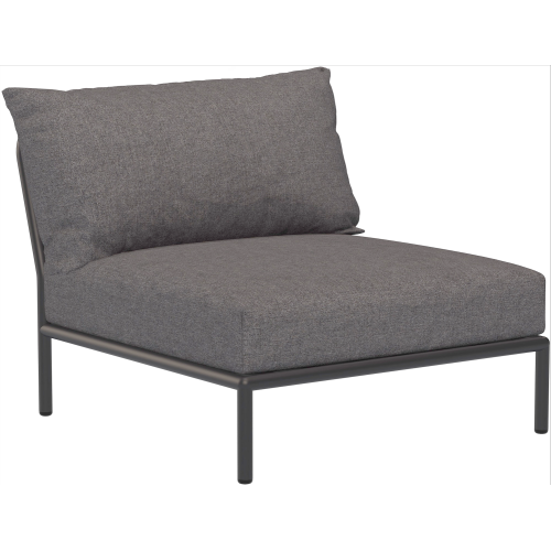 EPUISE – Canapé Level 2 – Fauteuil / module central – Slate Heritage + Base Gris foncé - Houe