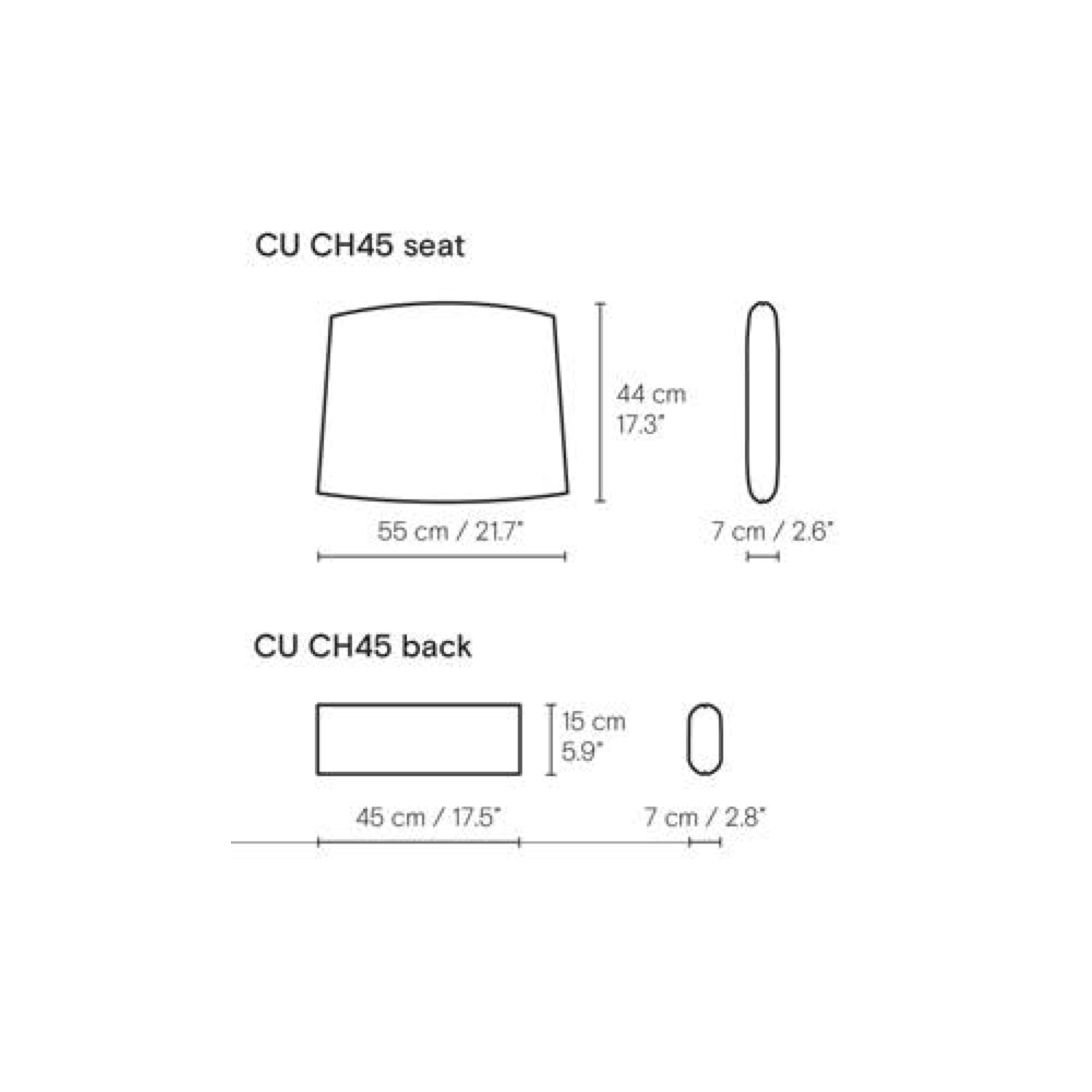 Coussins pour Fauteuil CH45 - Carl Hansen & Søn