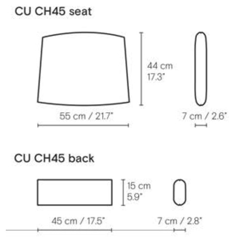 Coussins pour Fauteuil CH45 - Carl Hansen & Søn