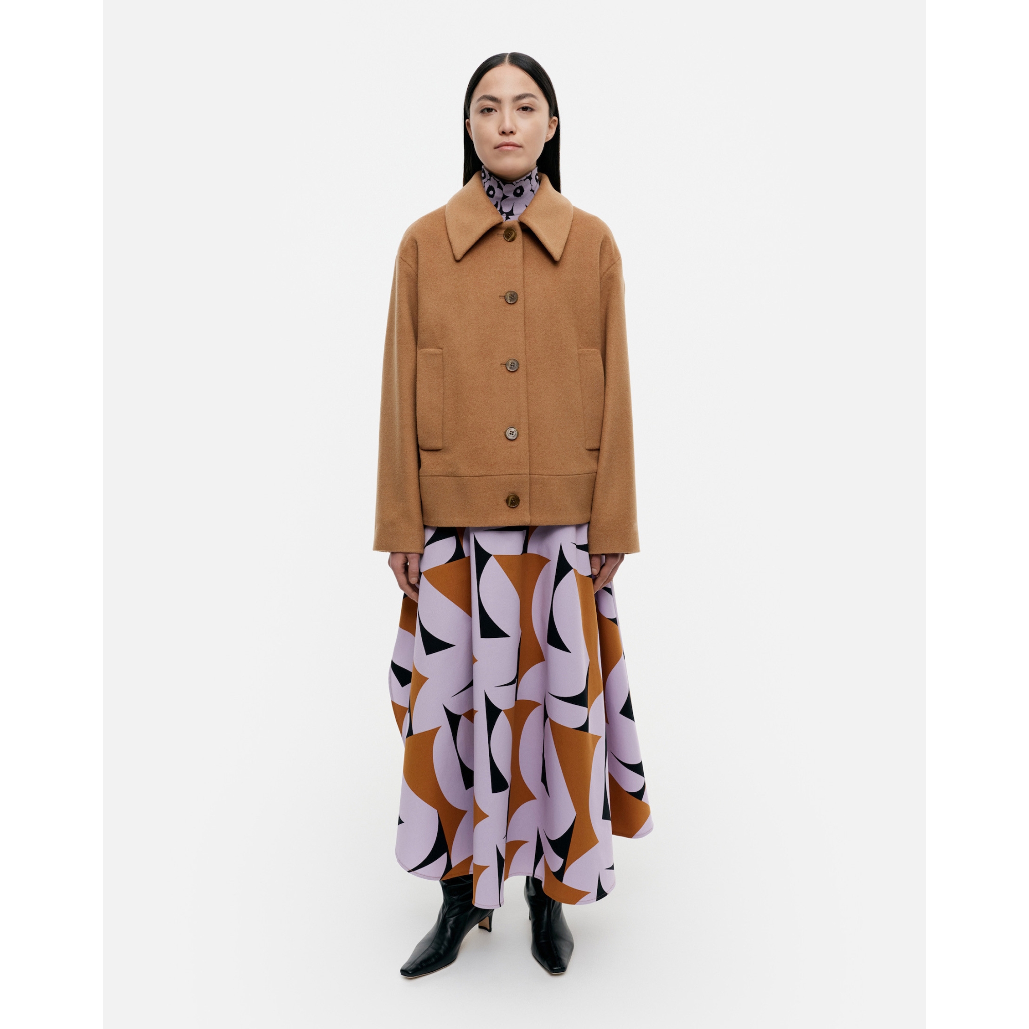 - Marimekko Manteau en laine Asetelma Solid 800