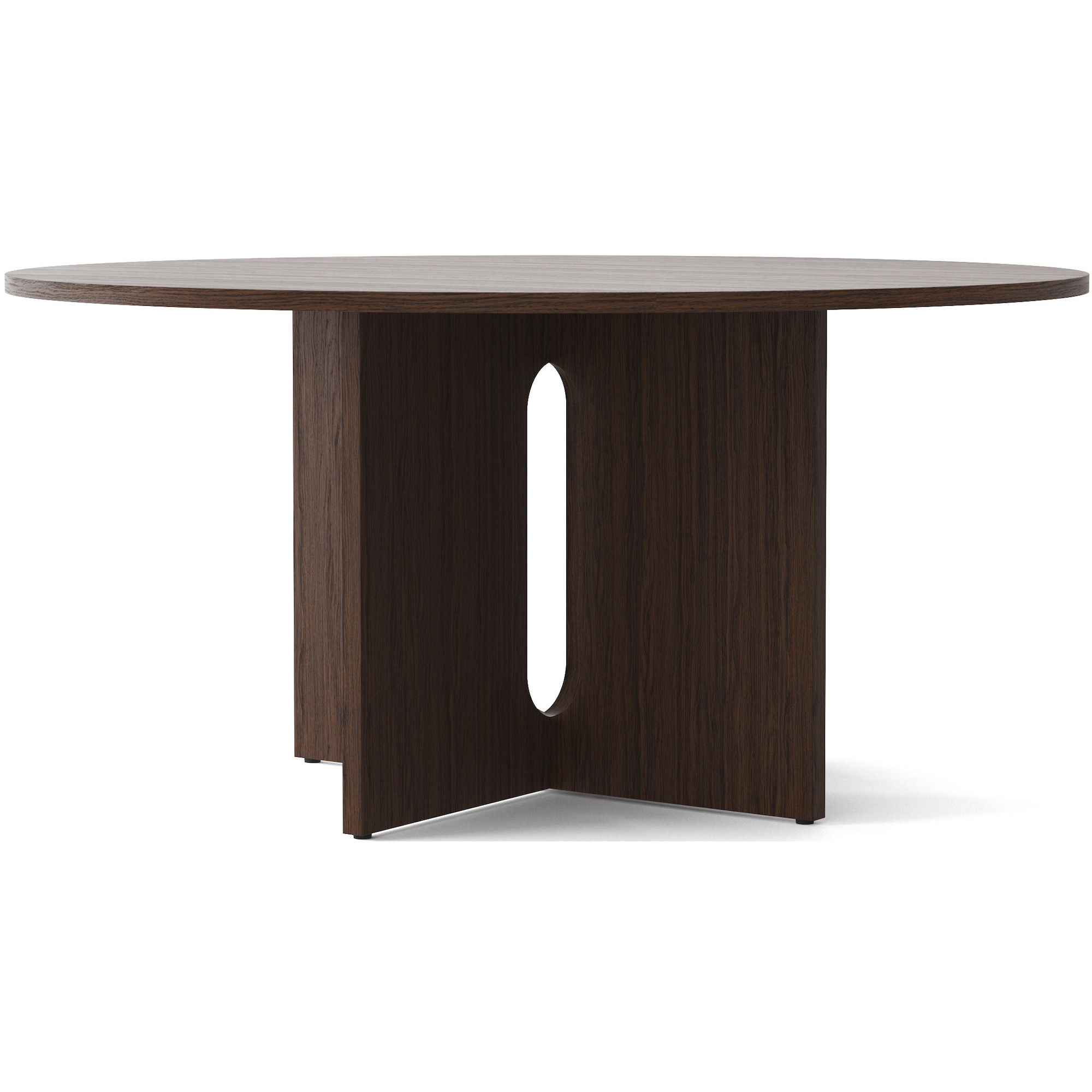 Androgyne round table – Ø150 cm – Dark stained oak - Audo Copenhagen