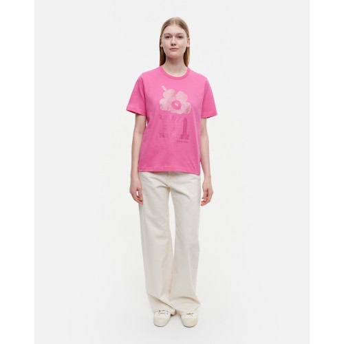 - Marimekko T-shirt Erna Unikko Logo Glitter 343