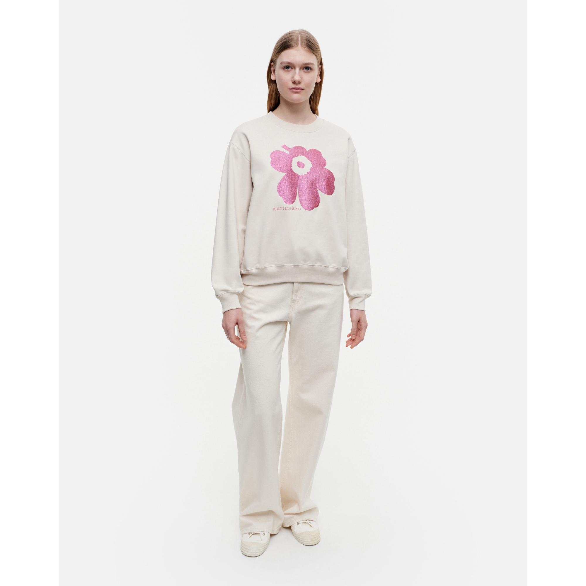 - Marimekko Leiot Unikko Placement Glitter sweatshirt 134