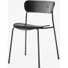 Pavilion AV1 Chair – black oak + black fittings + black legs - &Tradition