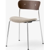 Pavilion AV3 Chair – Walnut + Karakorum 003 + chrome fitting and legs - &Tradition