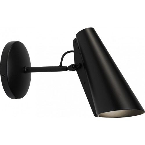 black / black - Birdy short wall lamp - Northern